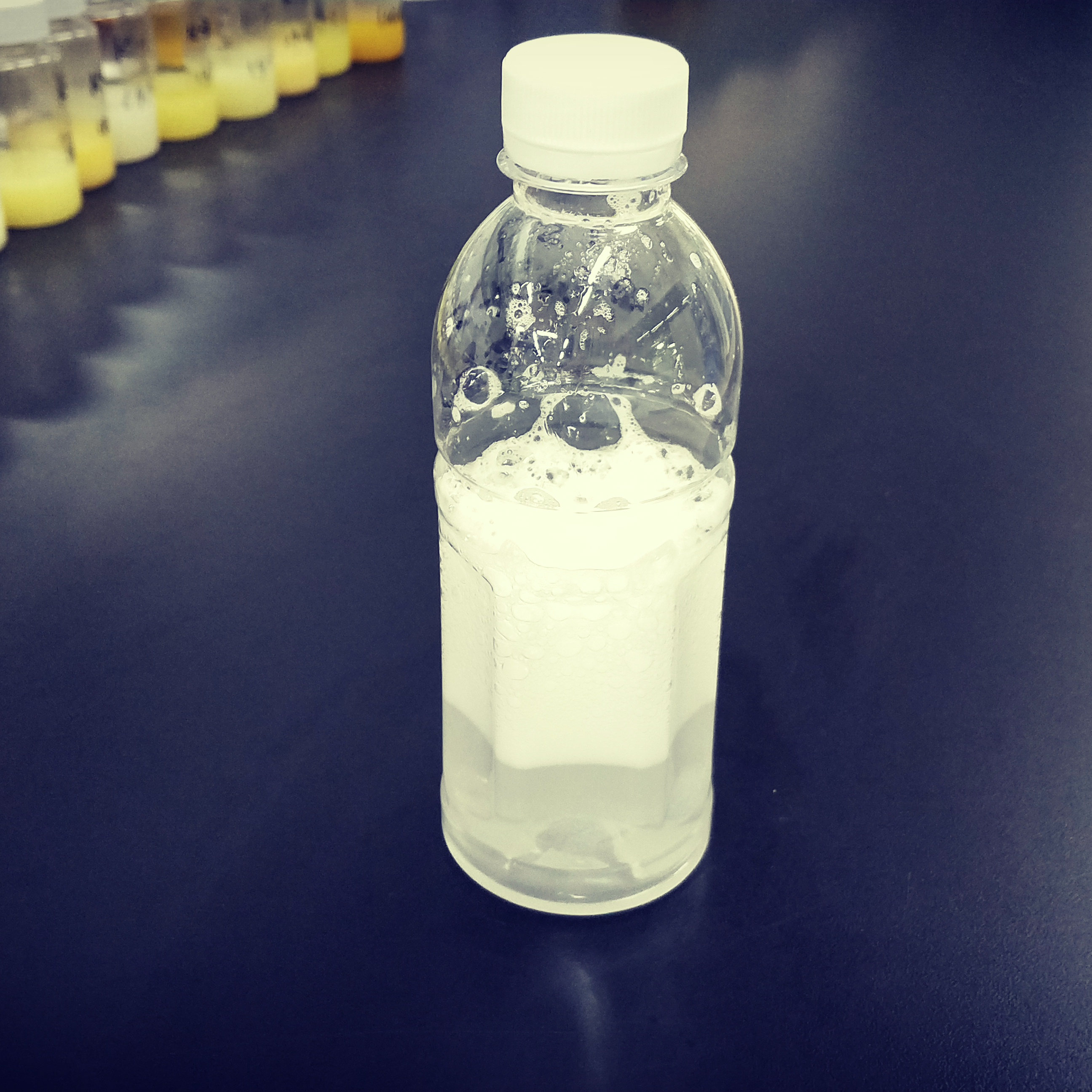 (圖:電鍍廢水泡沫小樣)